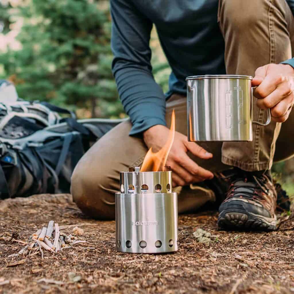 Solo Stove Lite, Twigs powered Motorcycle Camping Stove
