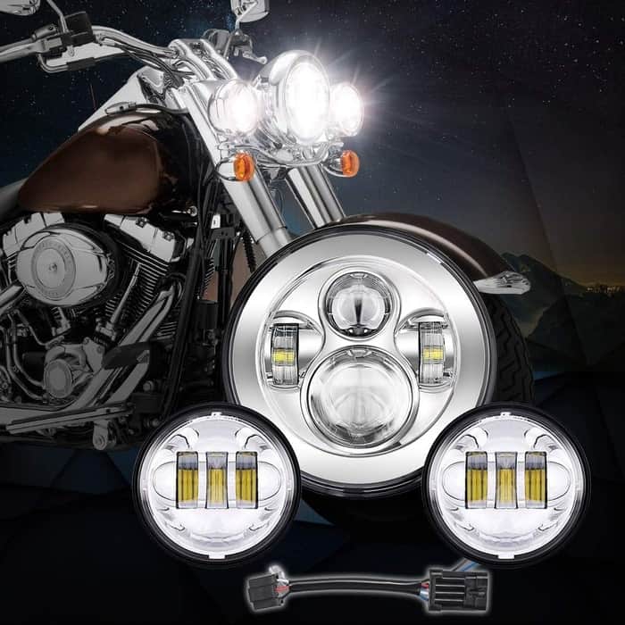 SUPAREE 7 inches Led Motorcycle Headlight