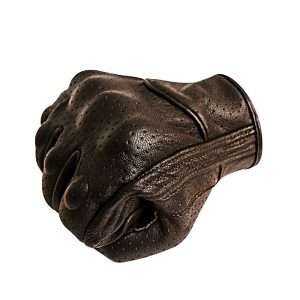 Superbike Breathable Leather Motorcycle Gloves Touchscreen Knuckle Protector Brown Motorbike Gloves For Men