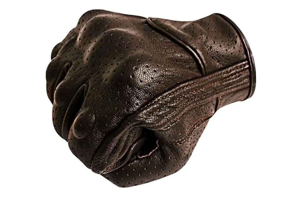 Superbike Breathable Leather Motorcycle Gloves